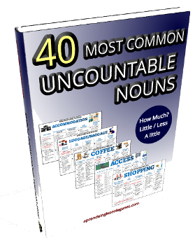Most Common Uncountable Nouns in English