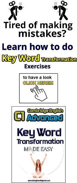 C1 Advanced - Key Word Transformation training