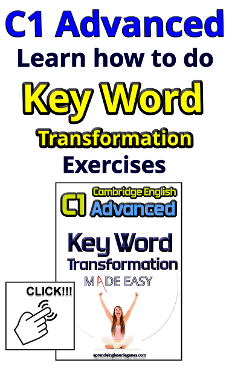 key word transformation C1 Advanced