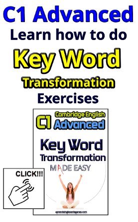 C1 advanced key word transformation
