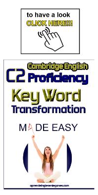 C2 Proficiency - Key word transformation