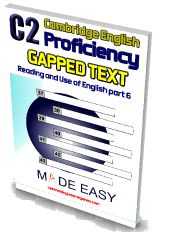 C2 Proficiency gapped text
