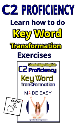 Proficiency key word transformation