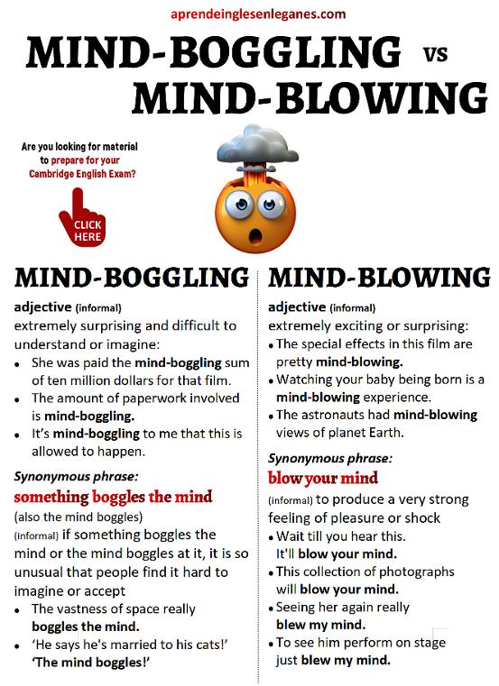 Mind-boggling vs Mind-blowing
