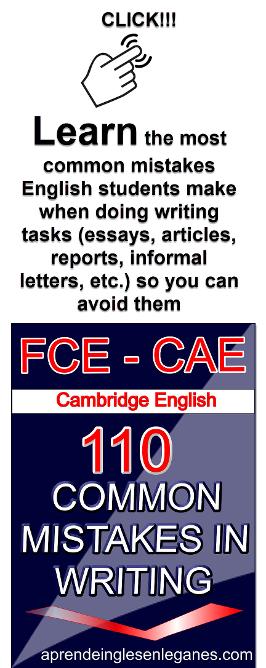 FCE CAE Common Mistakes in Writing