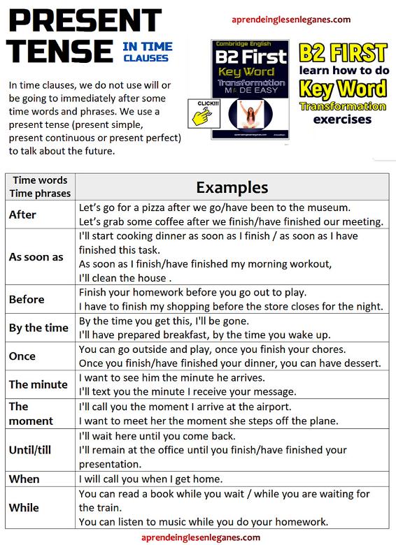 Present tense in time clauses