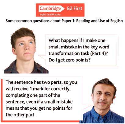 B2 First - Frequently asked questions