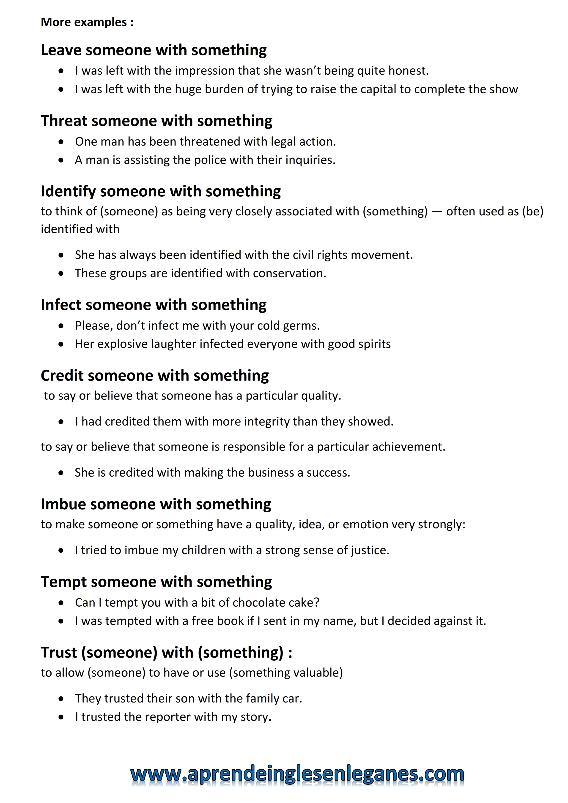 someone with something phrases