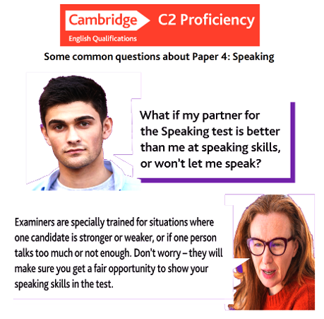 C2 Proficiency - Speaking test - FAQ