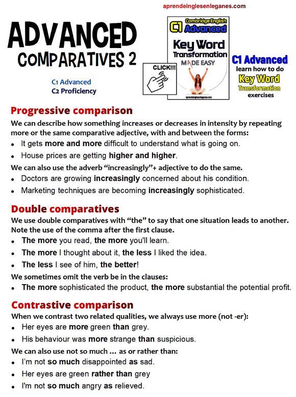 advanced comparatives 
