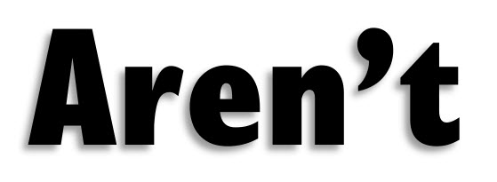 Aren't pronunciation