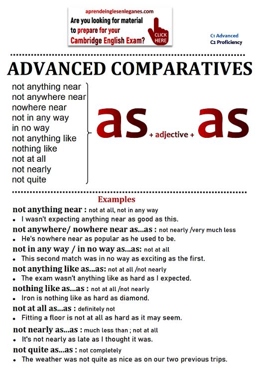 Advanced comparatives 