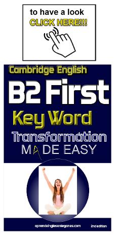 B2 First key word transformation