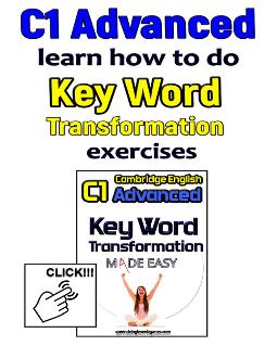 c1 advanced key word transformation