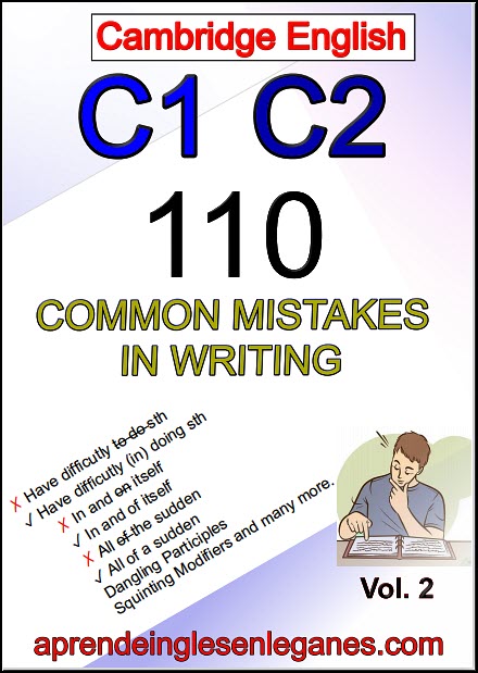 common mistakes in English C1 C2