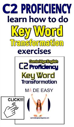 c2 proficiency key word transformation