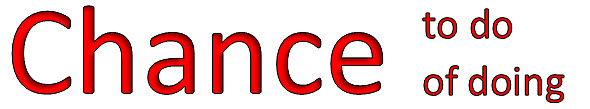 Chance to do vs Chance of doing 