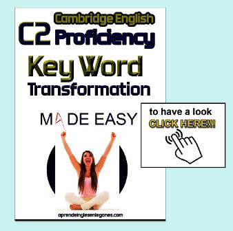 C2 Proficiency Key Word Transformation