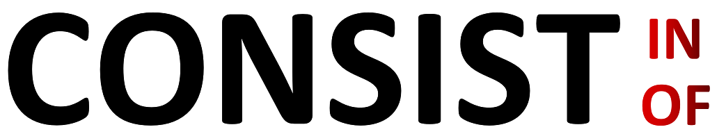 consist of and consist in