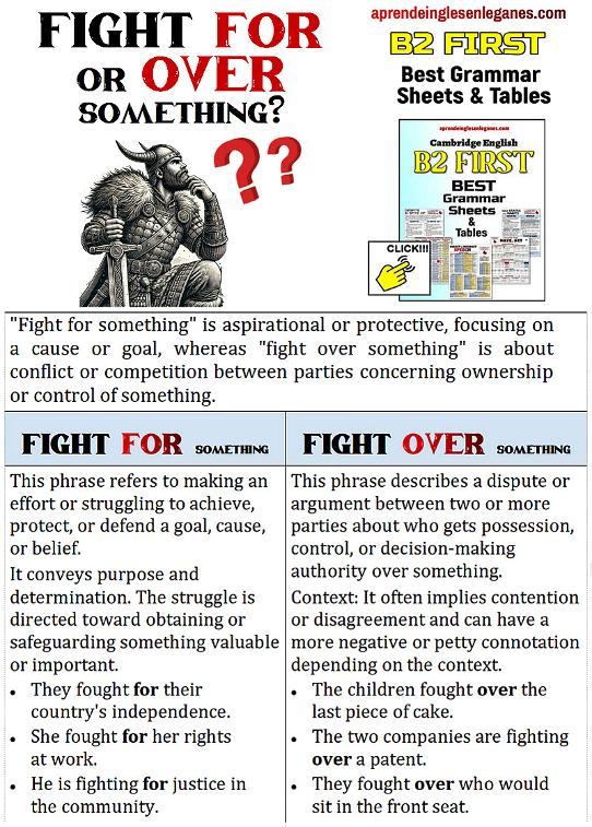 fight for vs fight over