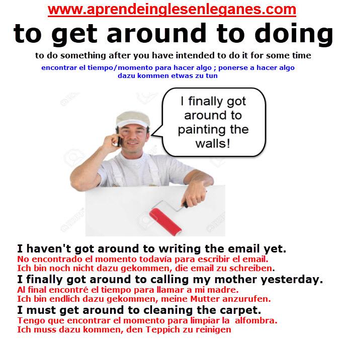 to get around to doing something
