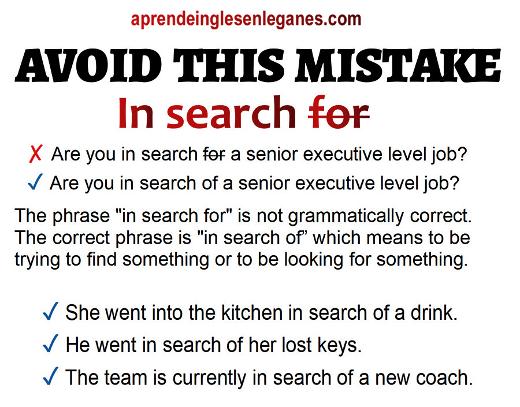 in search of