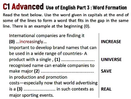 cae word formation