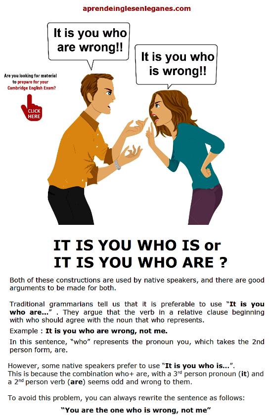 it is you who...