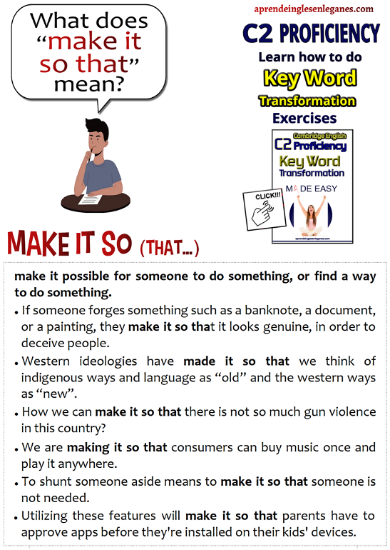 Make it so that (phrase)