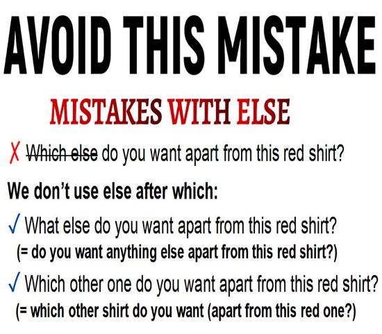 mistakes with else