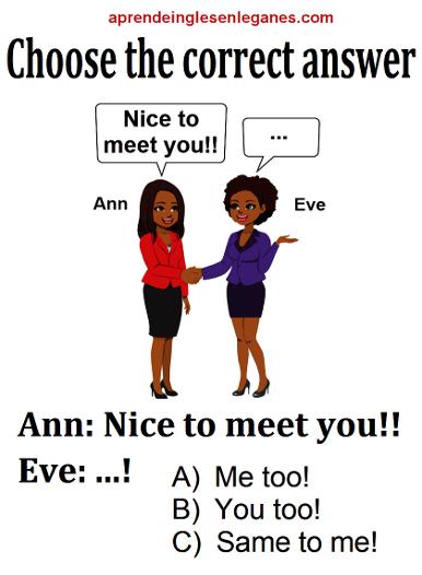 Nice to meet you!