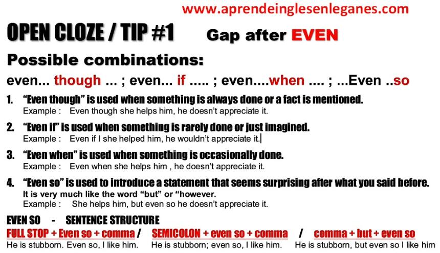 Open Cloze Tips