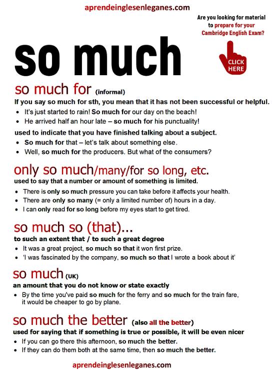 so much (phrases) 