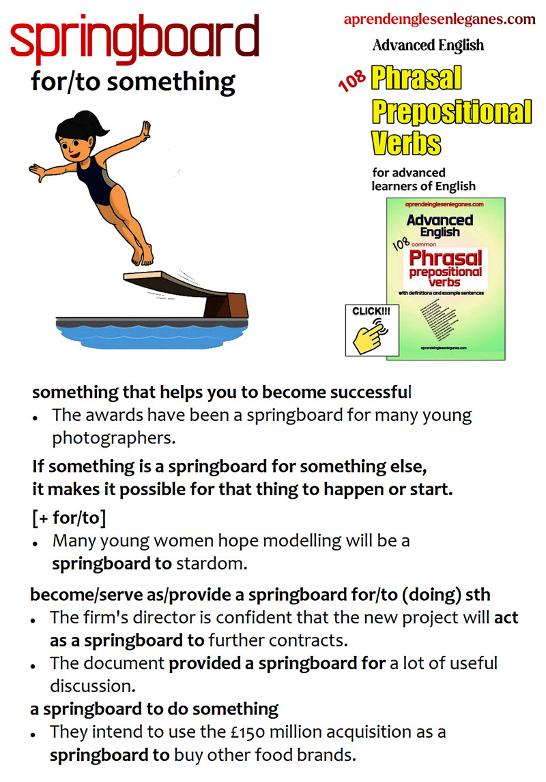springboard to or for something