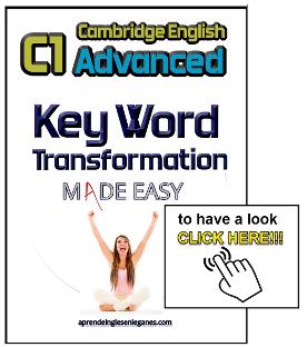 C1 Advanced key word transformation - CAE key word transformation