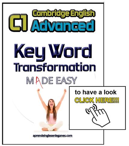 c1 advanced key word transformation